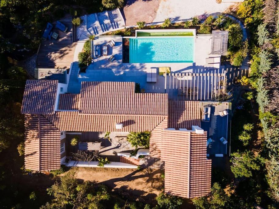 Superbe Villa A Sainte-Maxime, Piscine Et Vue Mer - Villa Dina Eksteriør billede