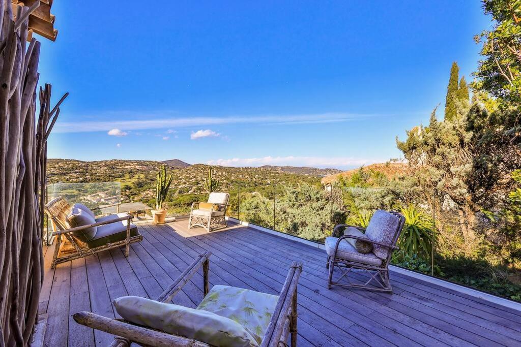 Superbe Villa A Sainte-Maxime, Piscine Et Vue Mer - Villa Dina Eksteriør billede